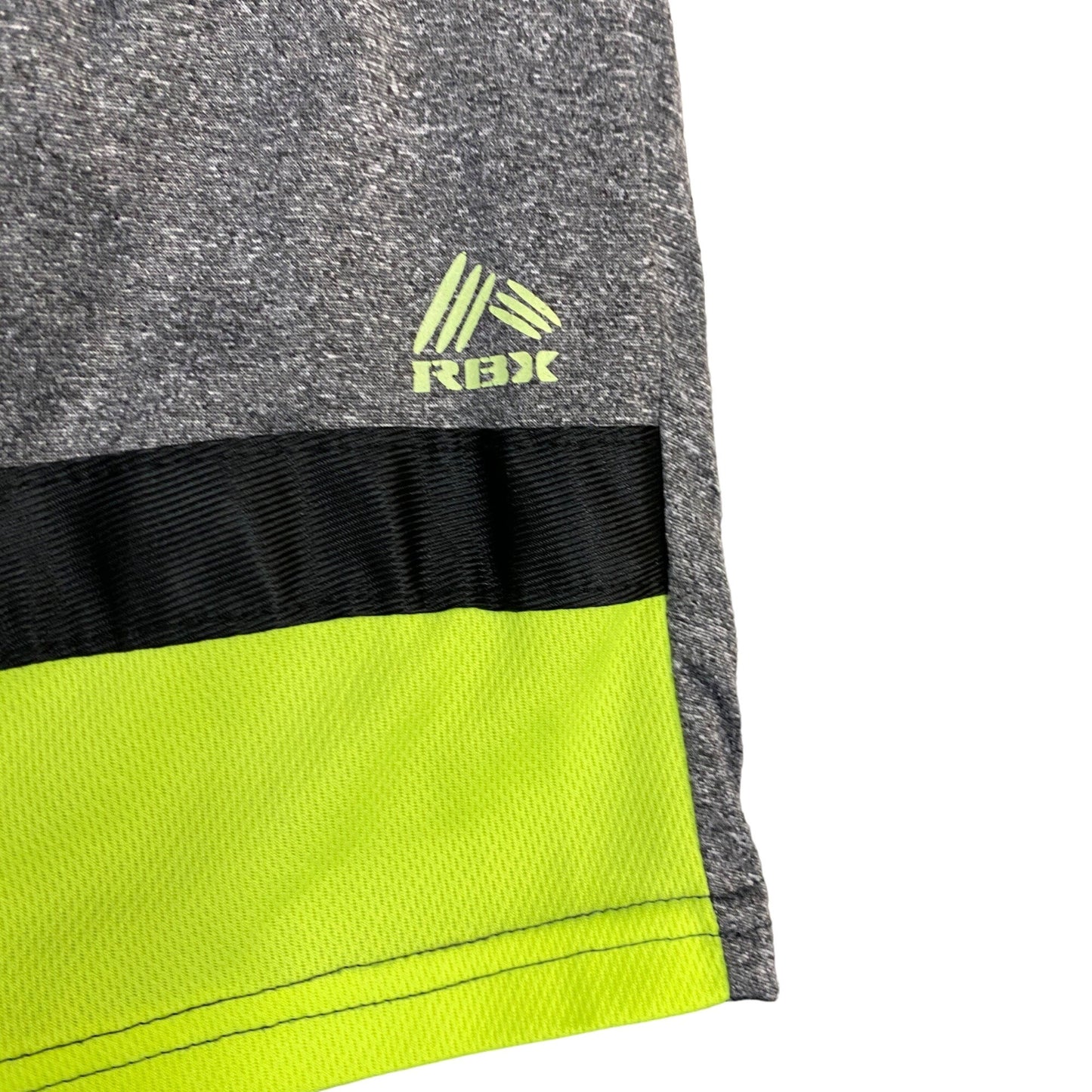 RBX 5/6 Boys Tank Top Shorts Set Athletic Athleisure Hi-Vis Yellow Gray