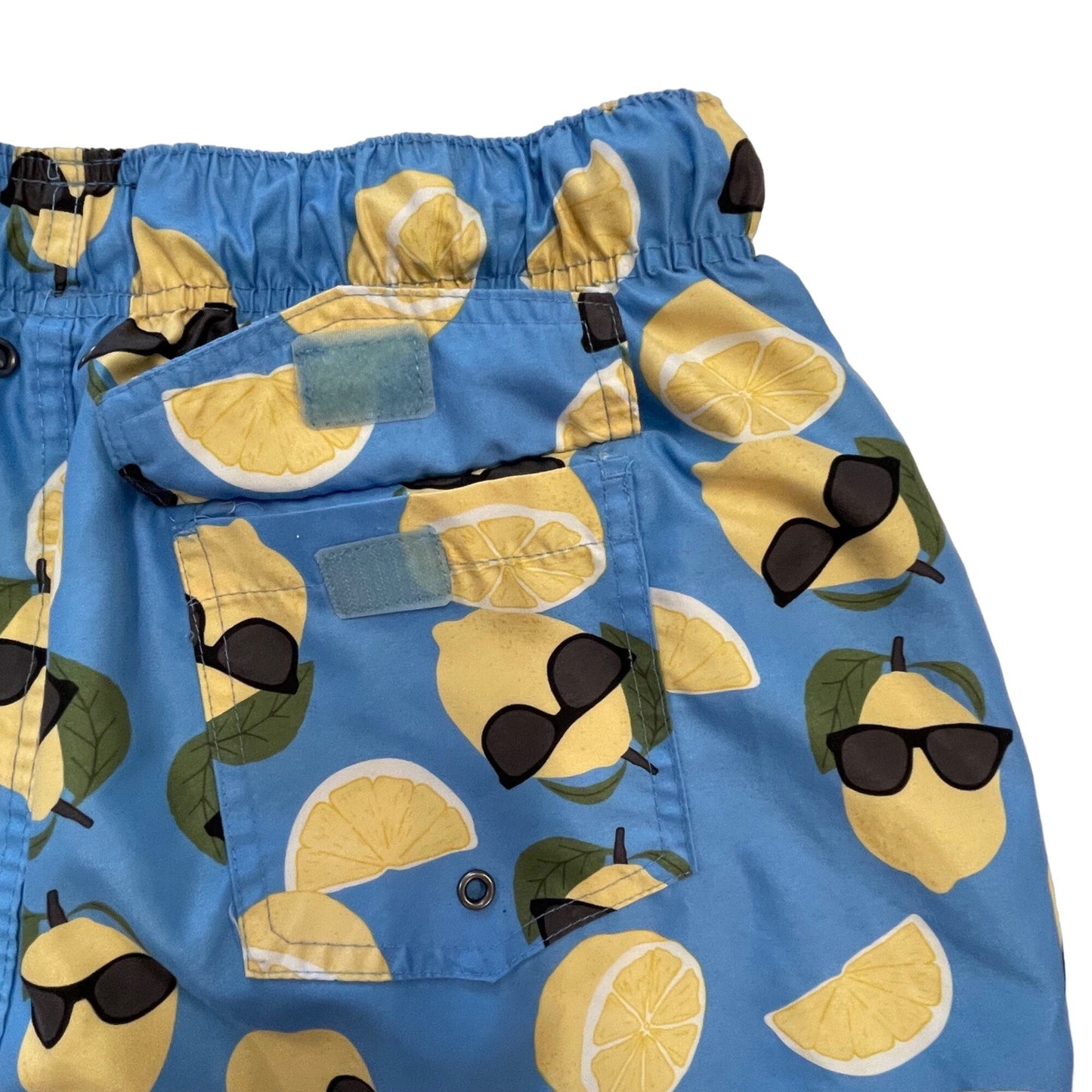 Charleston Threads XXL Lemonheads Swim Trunks Lined Lemon Elastic Draw String