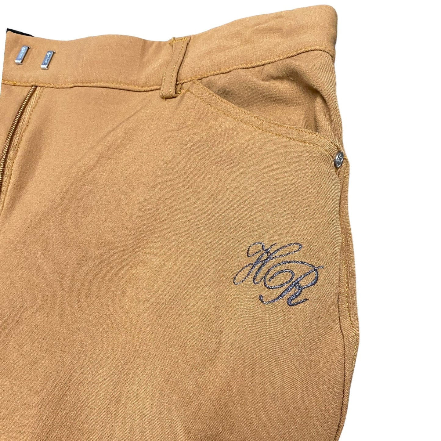 Fouganza Womens 28 Hazelnut Horseback Riding Pants Breeches Silicone Seat BR560