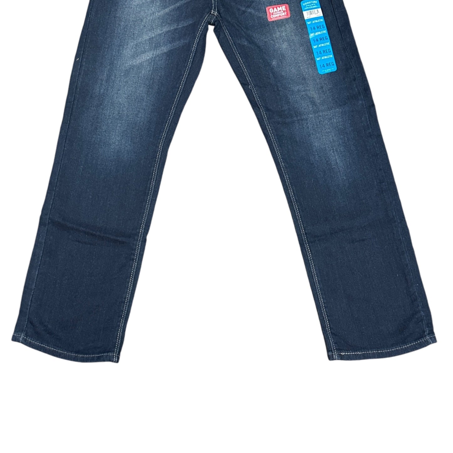 Levi Strauss Boys 14 Reg S67 Athletic Relaxed Fit Slim Leg Stretch Denim Jeans