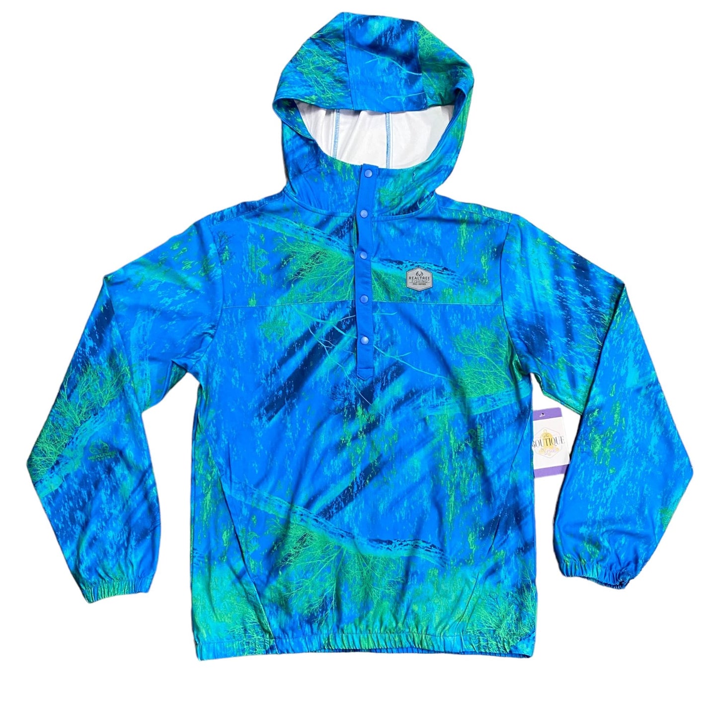 Realtree Fishing Pro Series Womens S Vented Hoodie Pullover Kangaroo Pockets