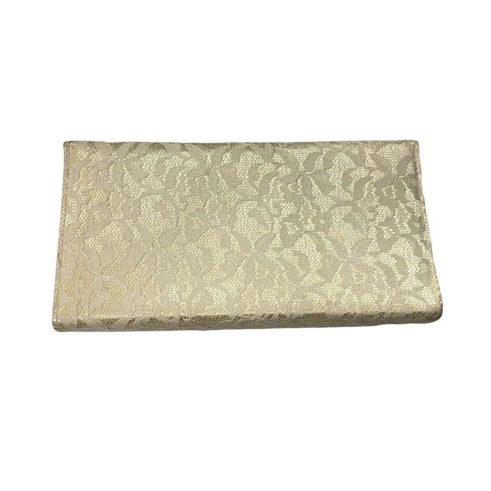 Vintage Ivory Lace Clutch Evening Bag Spring Closure Formal Dressy Grannycore