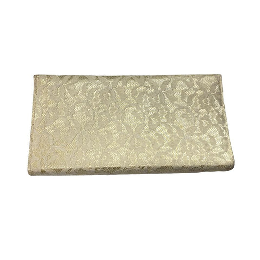 Vintage Ivory Lace Clutch Evening Bag Spring Closure Formal Dressy Grannycore