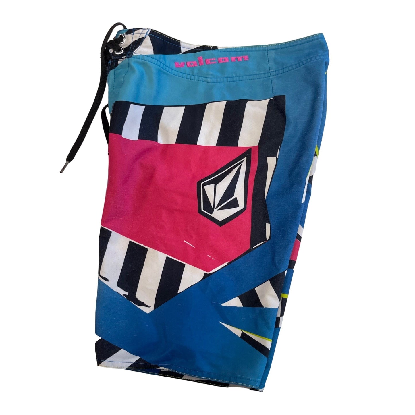 Volcom 12 Dusty Payne Mod Boardshorts Mutlicolor Surf Swim Zip Pocket Drawstring