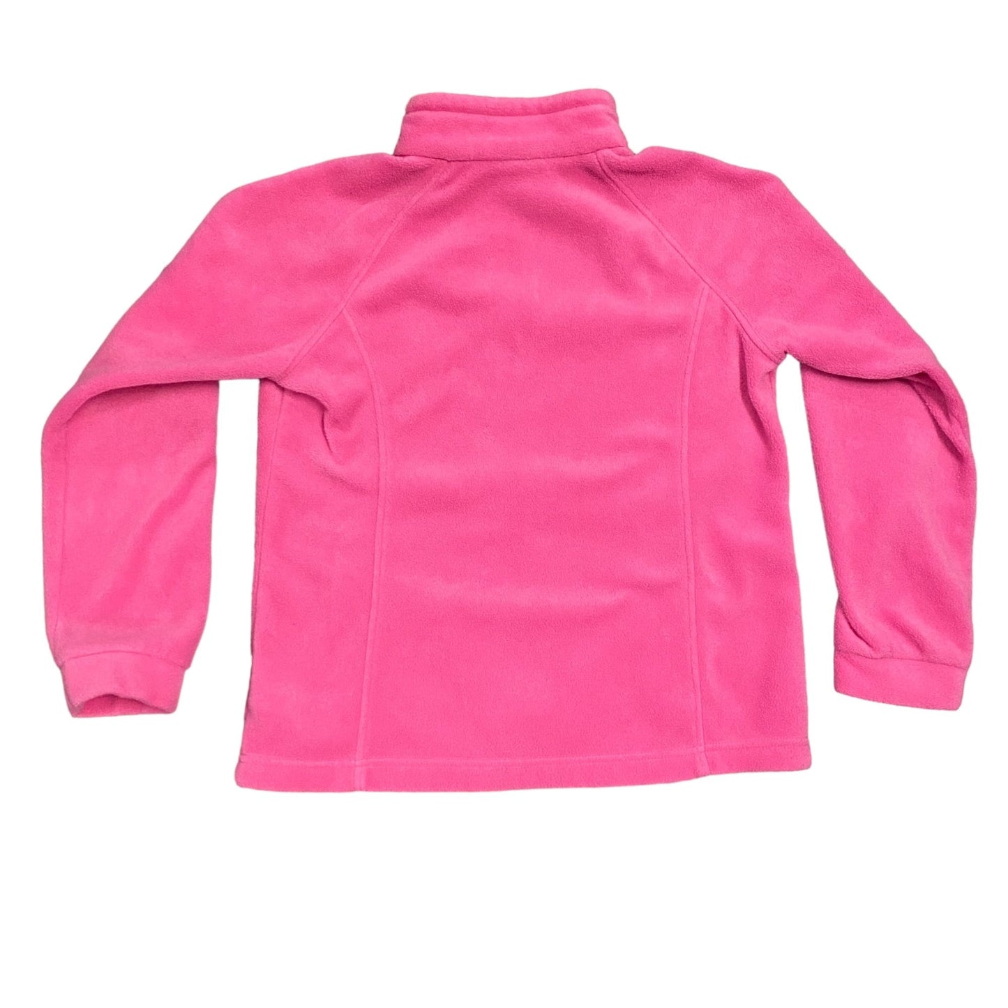 Columbia Girls Youth XL Pink Fleece Jacket Full Zip Pockets Lightweight Name Tag