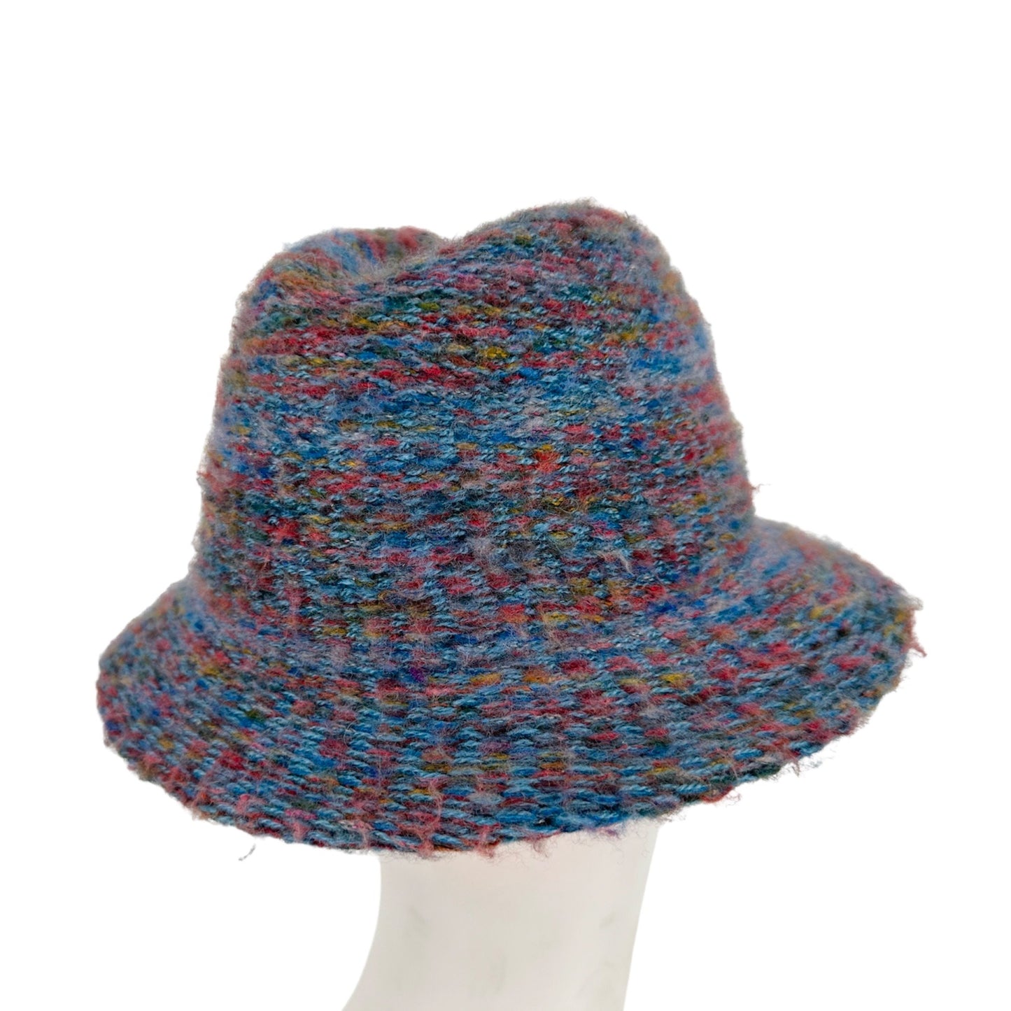 Jeffery Lawrence for Lawrence Bentley Italian Womens Knit Fedora Hat Wool Blend