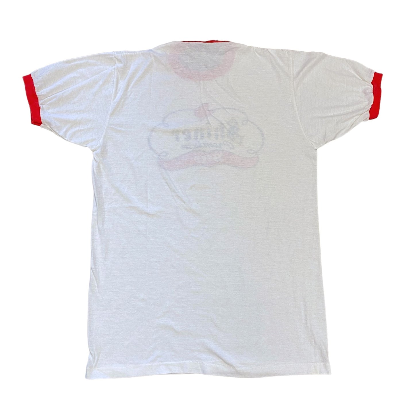 Vintage Shiner Premium Beer Tshirt 70s XL Ringer Tee Texas Velva Sheen Paper Tag