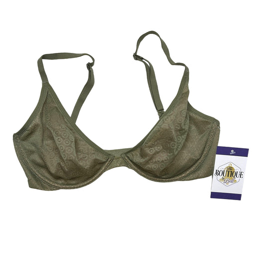 Victoria's Secret Body by Victoria 32DD Unlined Plunge Bra Mesh Olive Green