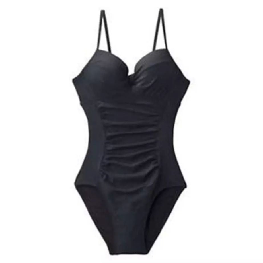 Assets By Sara Blakely M Black Push up One Piece Swimsuit 1547 Slimming