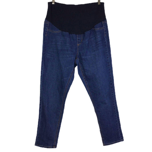 Planet Motherhood Maternity XL Skinny Jeans Belly Band Support Panel Stretch