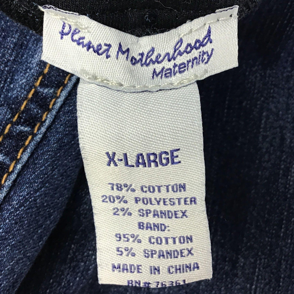 Planet Motherhood Maternity XL Skinny Jeans Belly Band Support Panel Stretch