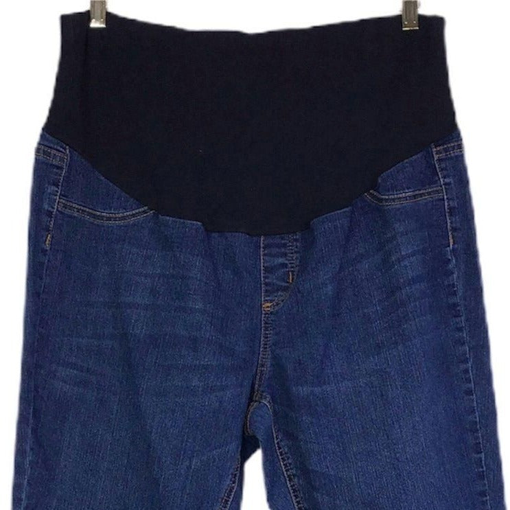 Planet Motherhood Maternity XL Skinny Jeans Belly Band Support Panel Stretch