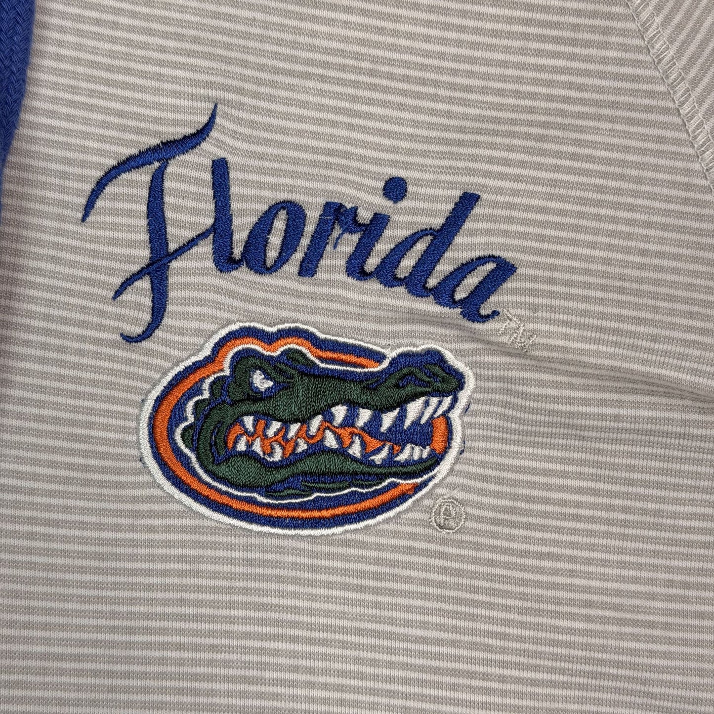 NWT Florida Gators Womens M Lightweight Hoodie Stadium Athletics Gray Striped