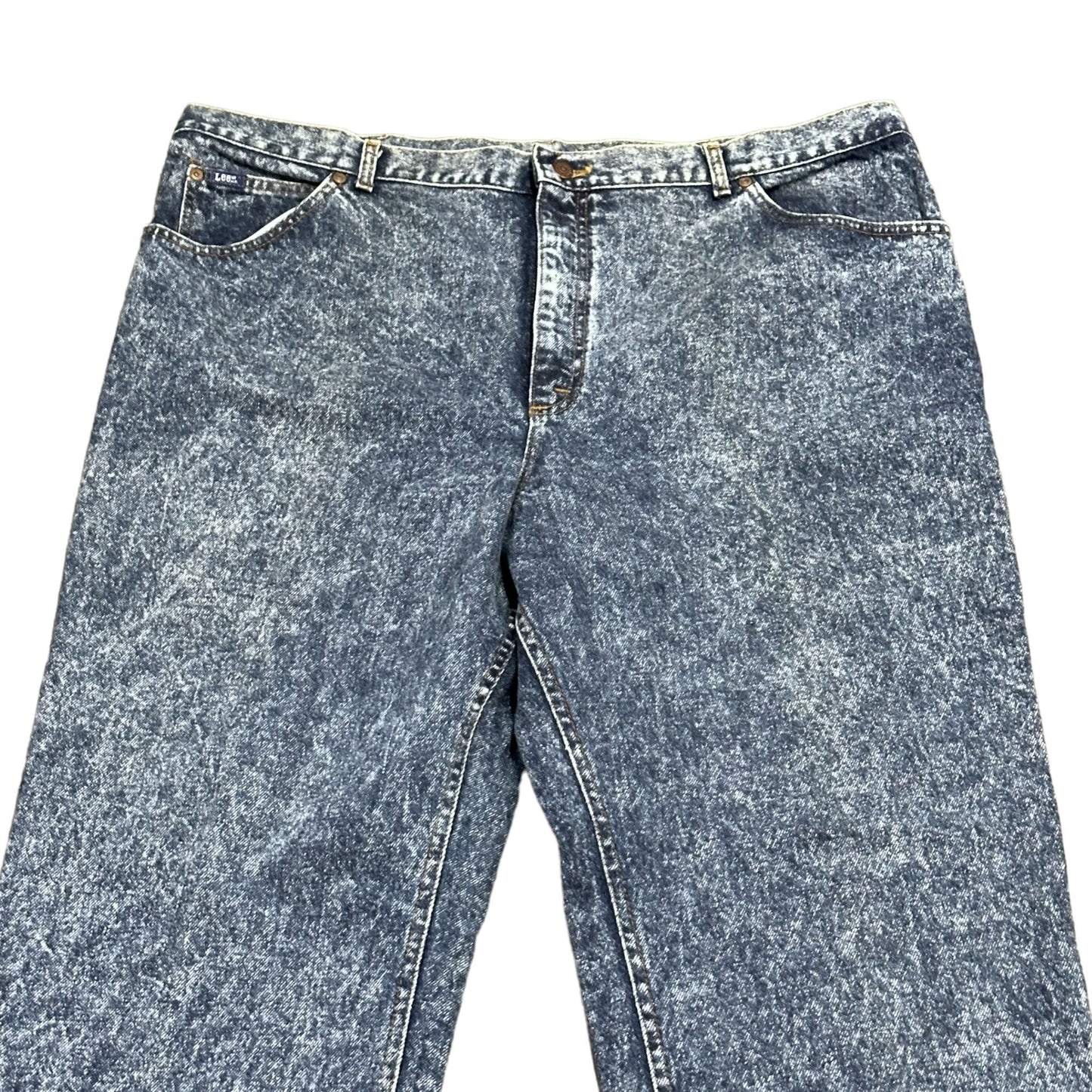 Vtg Lee Acid Wash Jeans 44x30 United Garment Workers USA NWT Y2K Grunge Normcore