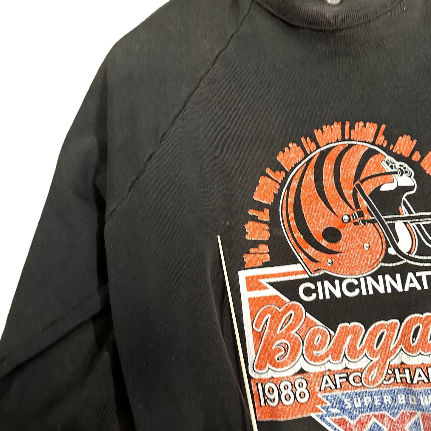 Vintage NFL Cincinnati Bengals XL Sweatshirt 1989 AFC Champions Superbowl XXIII