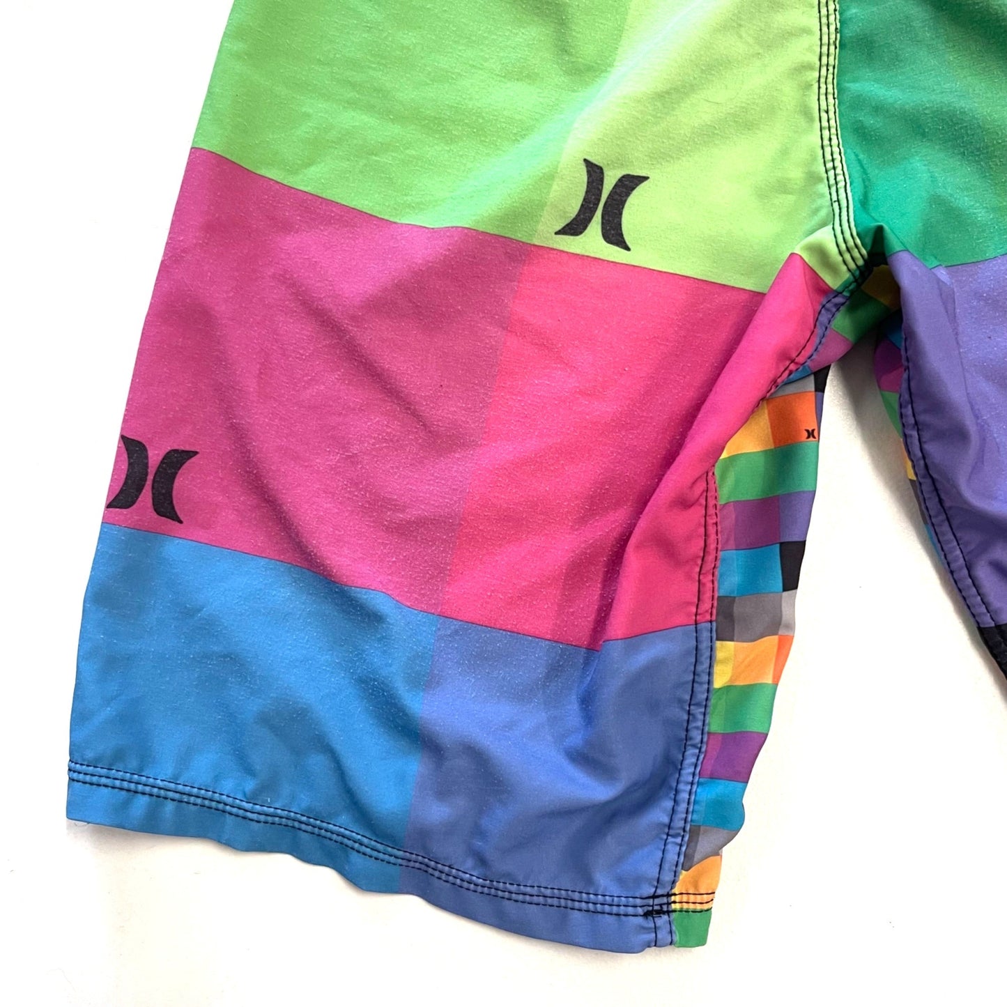 Hurley Youth 26/10 Phantom Board Shorts Colorblock 4 Way Stretch Swim Surf