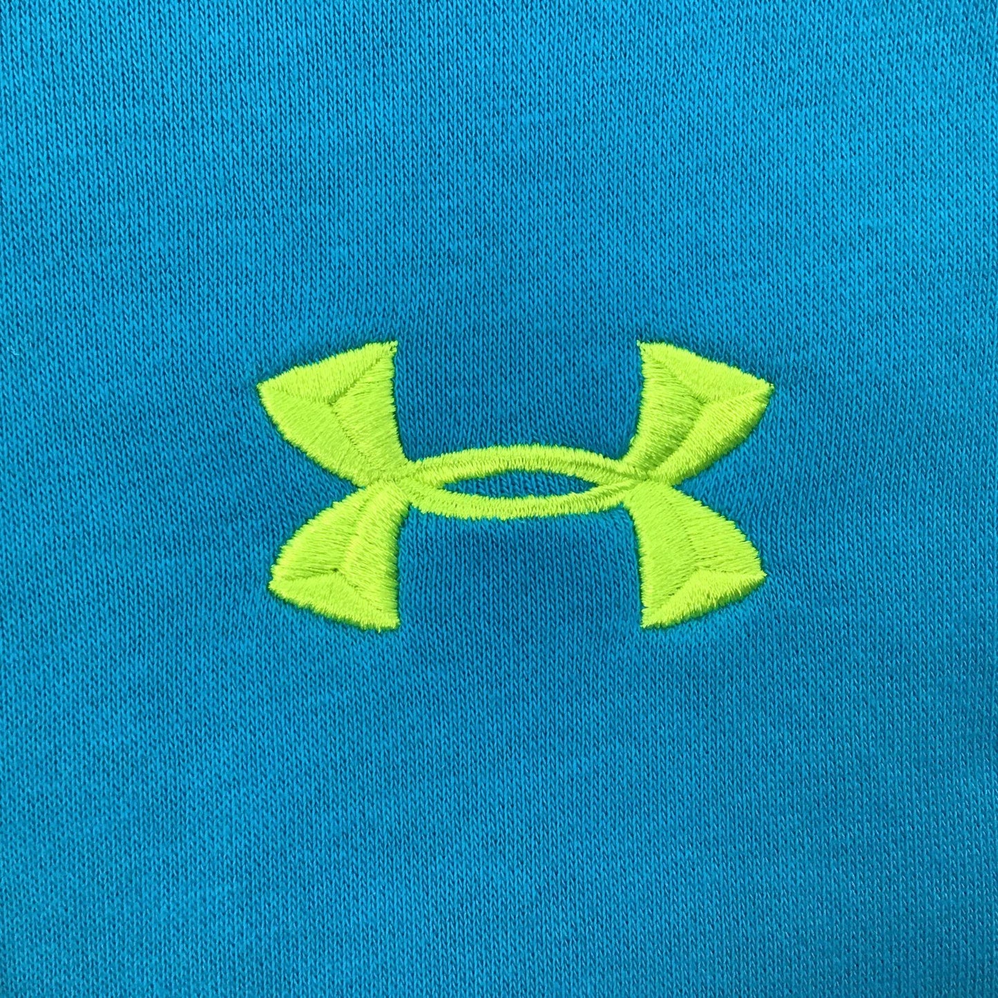 Under Armour Cold Gear Hoodie Sweatshirt Large Blue Long Sleeve Kangaroo Pockets