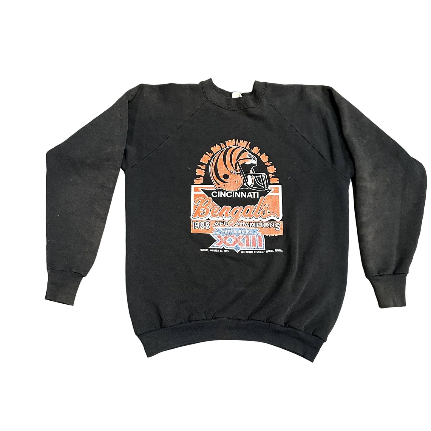 Vintage NFL Cincinnati Bengals XL Sweatshirt 1989 AFC Champions Superbowl XXIII