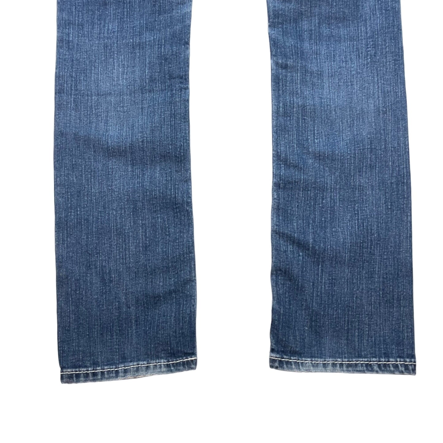 BKE Denim Payton 27R Blue Jeans Distressed Thick Stitch Straight Leg Stretch