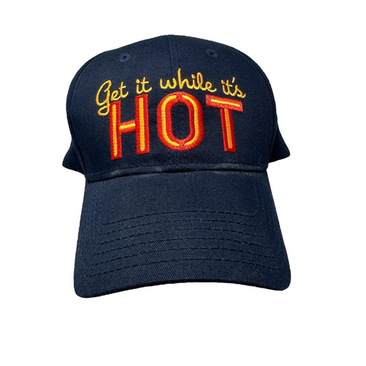 Otto Pepsi Fire Get It While Its Hot Baseball Hat Cap Adjustable Blue Soda Logo