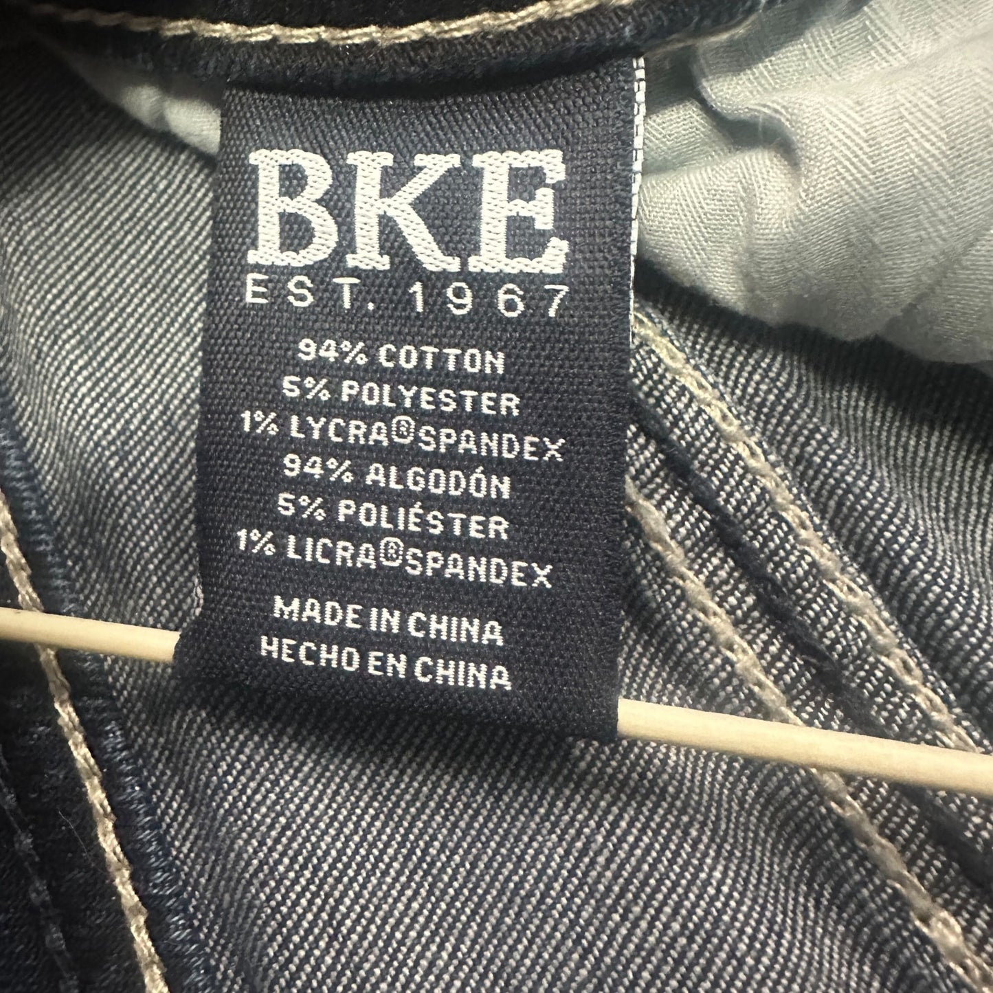 Buckle Brand BKE Mens 28x30 Aiden Bootcut Jeans Stretch Slim Fit Thick Stitching