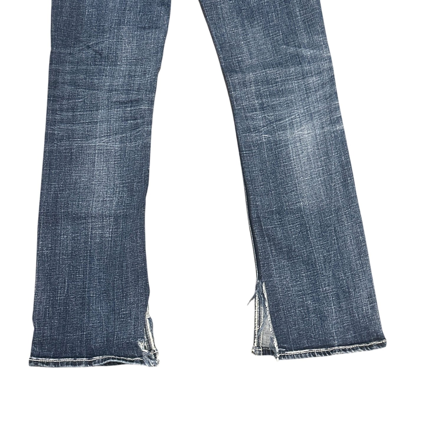 Buckle Brand BKE Mens 28x30 Aiden Bootcut Jeans Stretch Slim Fit Thick Stitching