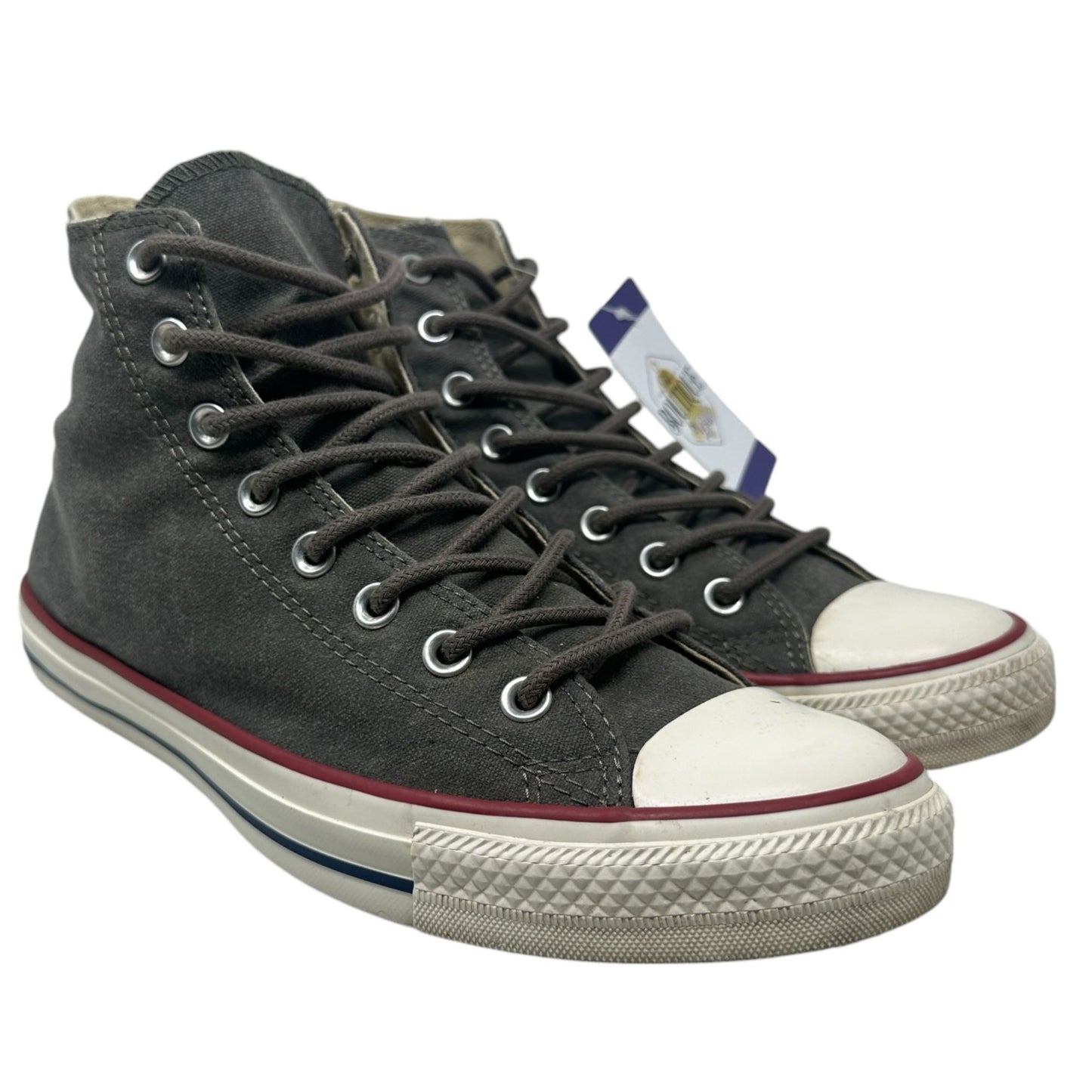 Converse All Star Mens 9.5 Men 11.5 Womens Gray High Top Fashion Sneakers Skater