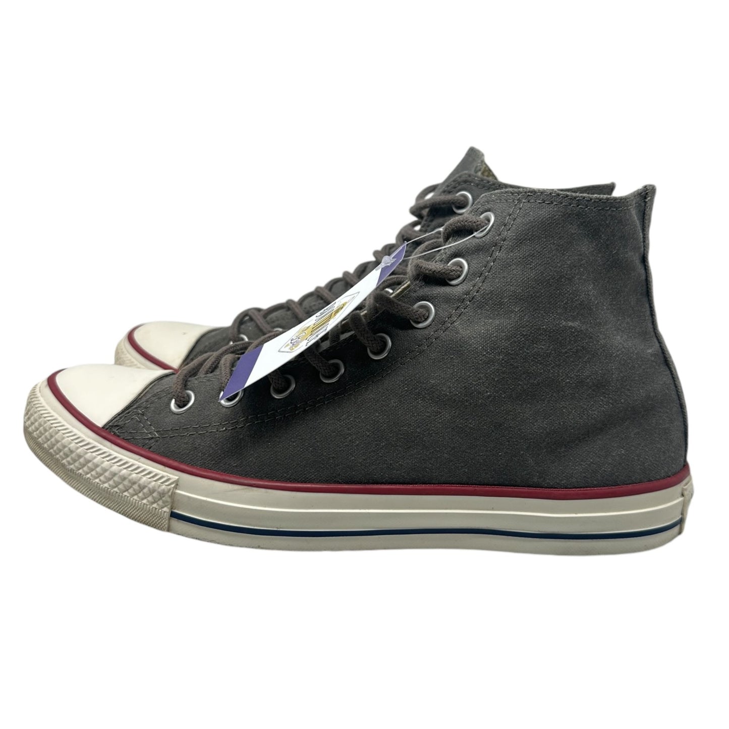 Converse All Star Mens 9.5 Men 11.5 Womens Gray High Top Fashion Sneakers Skater