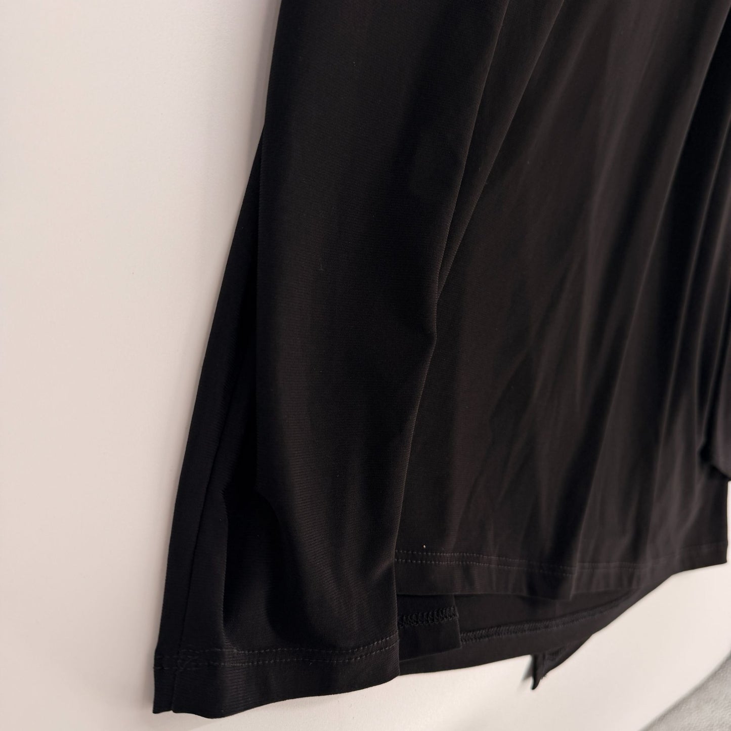 R&M Richards Black Dress Short Cocktail Long Sleeve Rhinestones Plus Size 22