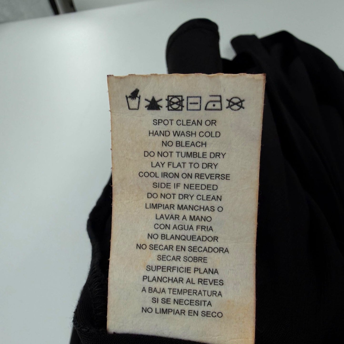 R&M Richards Black Dress Short Cocktail Long Sleeve Rhinestones Plus Size 22