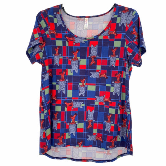 Scottie Dog Lover Christmas Tshirt Relaxed Whimsical Festive Quirky Lularoe L