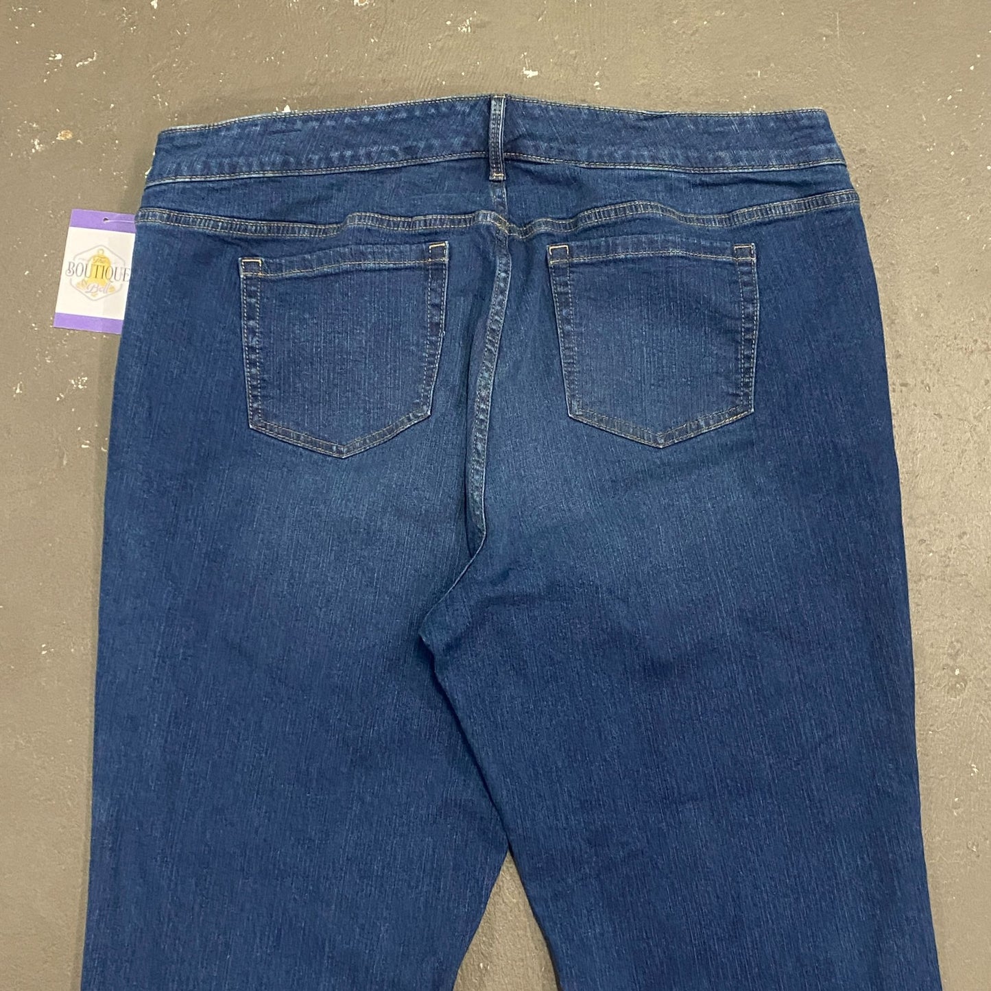 Torrid Perfect Boyfriend Ankle Jeans Stretch 20R High Rise Dark Wash Preppy