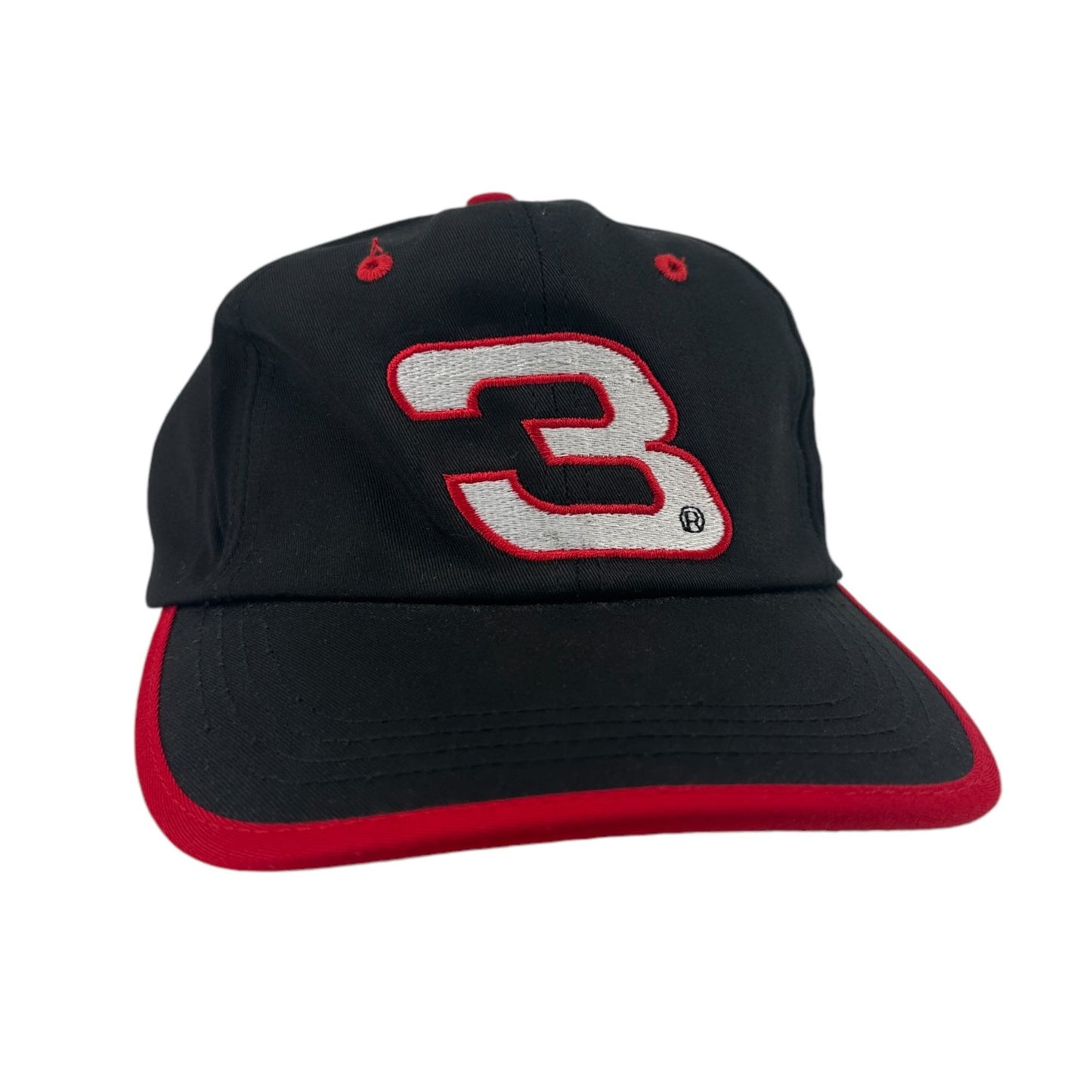 Dale Earnhardt #3 Strapback Cap NWT Vintage Deadstock Hat NASCAR Embroidered