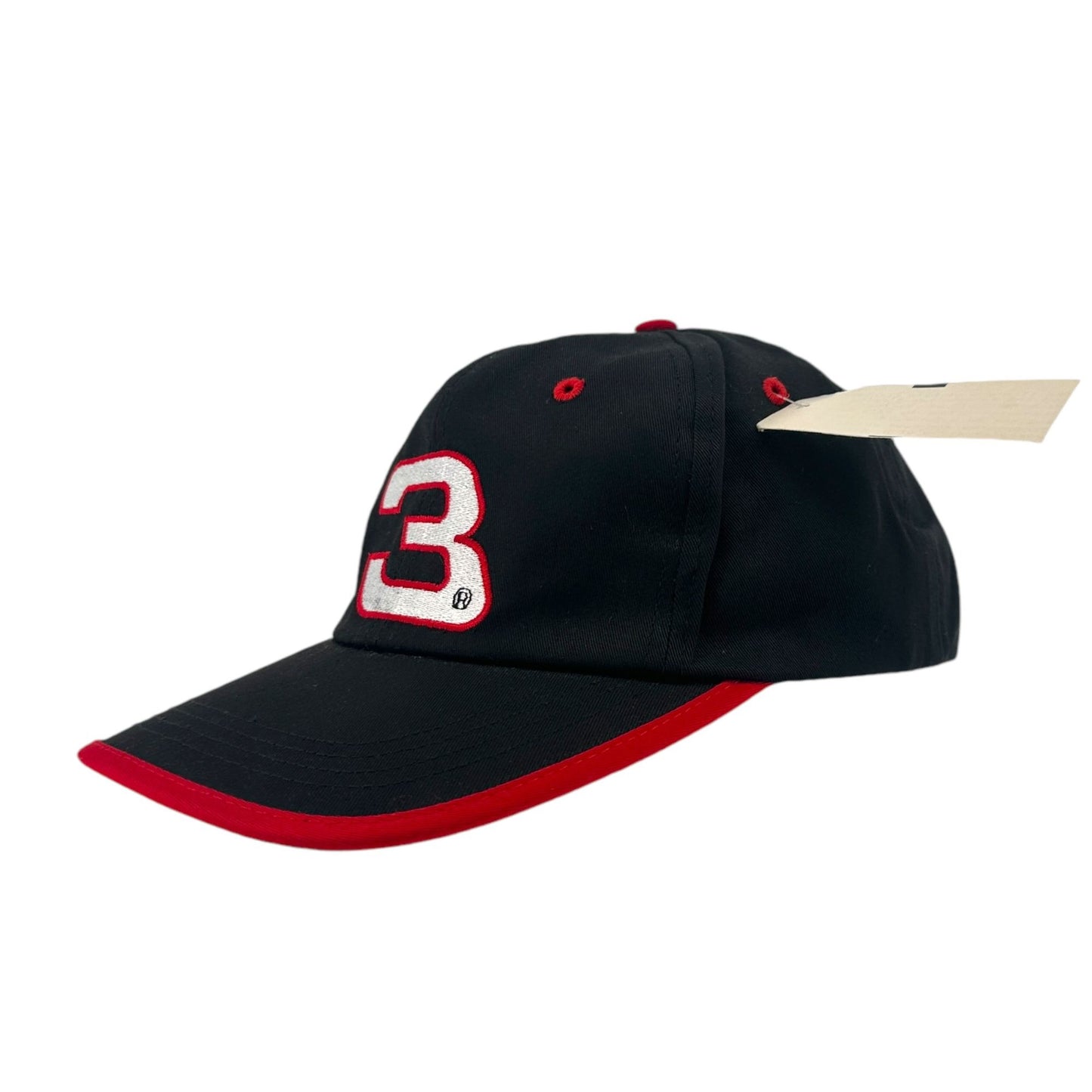 Dale Earnhardt #3 Strapback Cap NWT Vintage Deadstock Hat NASCAR Embroidered