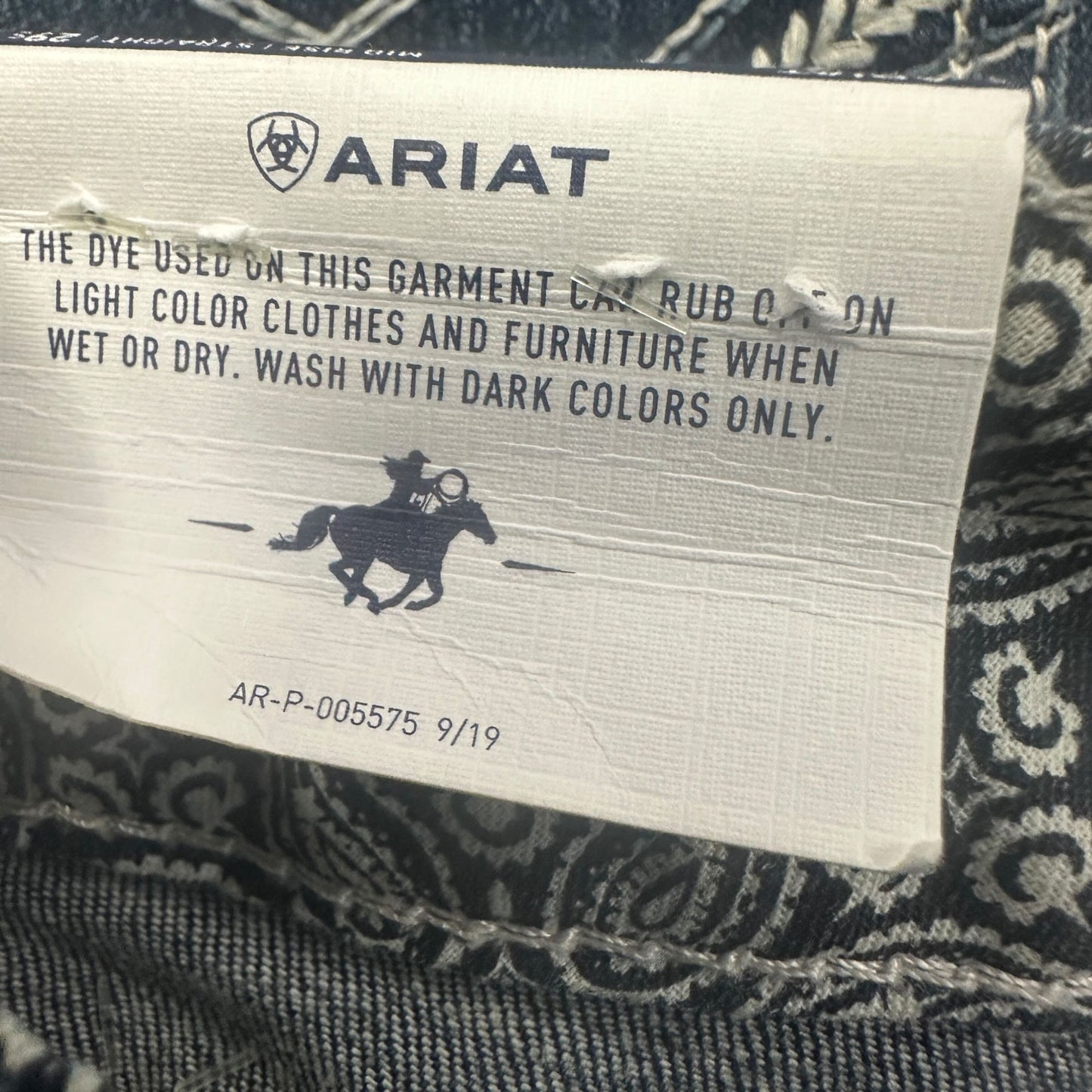 NWT Ariat Real Womens 29S Stretch Icon Stackable Straight Leg Jean Mid Rise