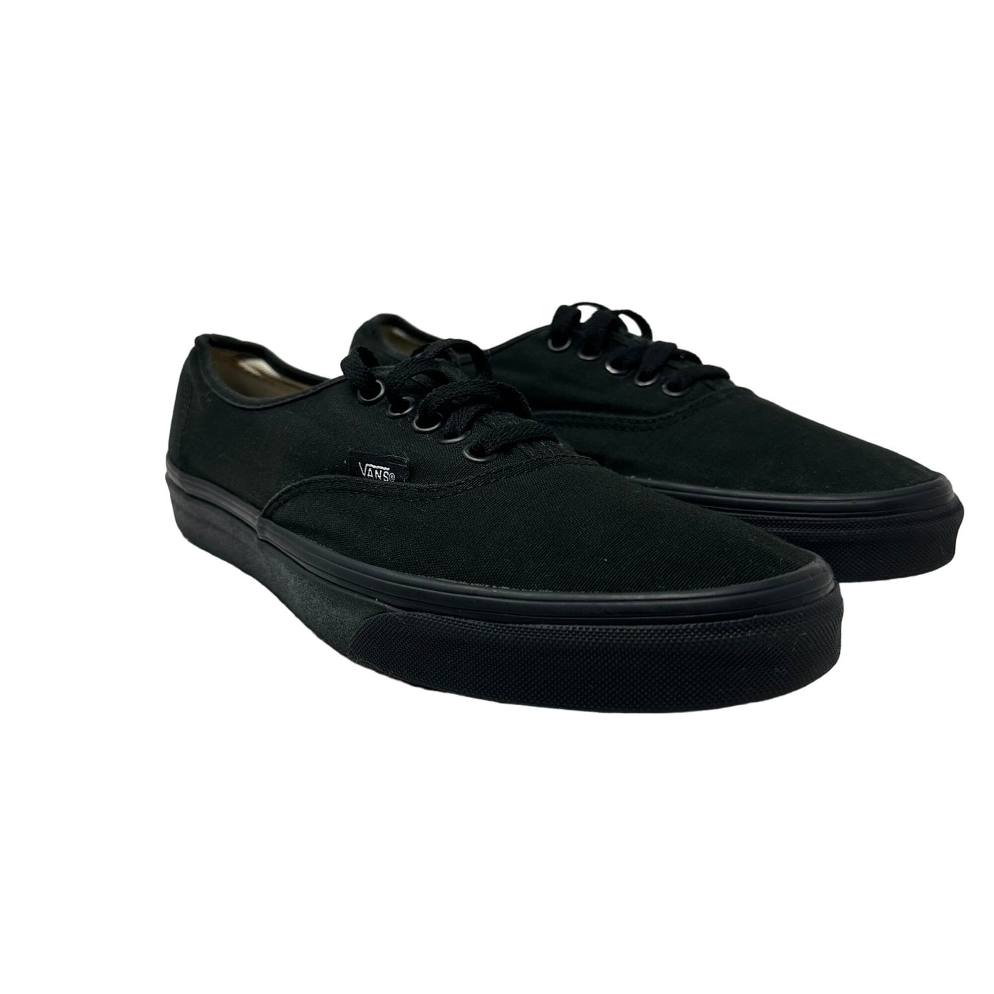 VANS Mens 9 Authentic Low Top Fashion Sneakers Black Low Top Shoes Casual 500714