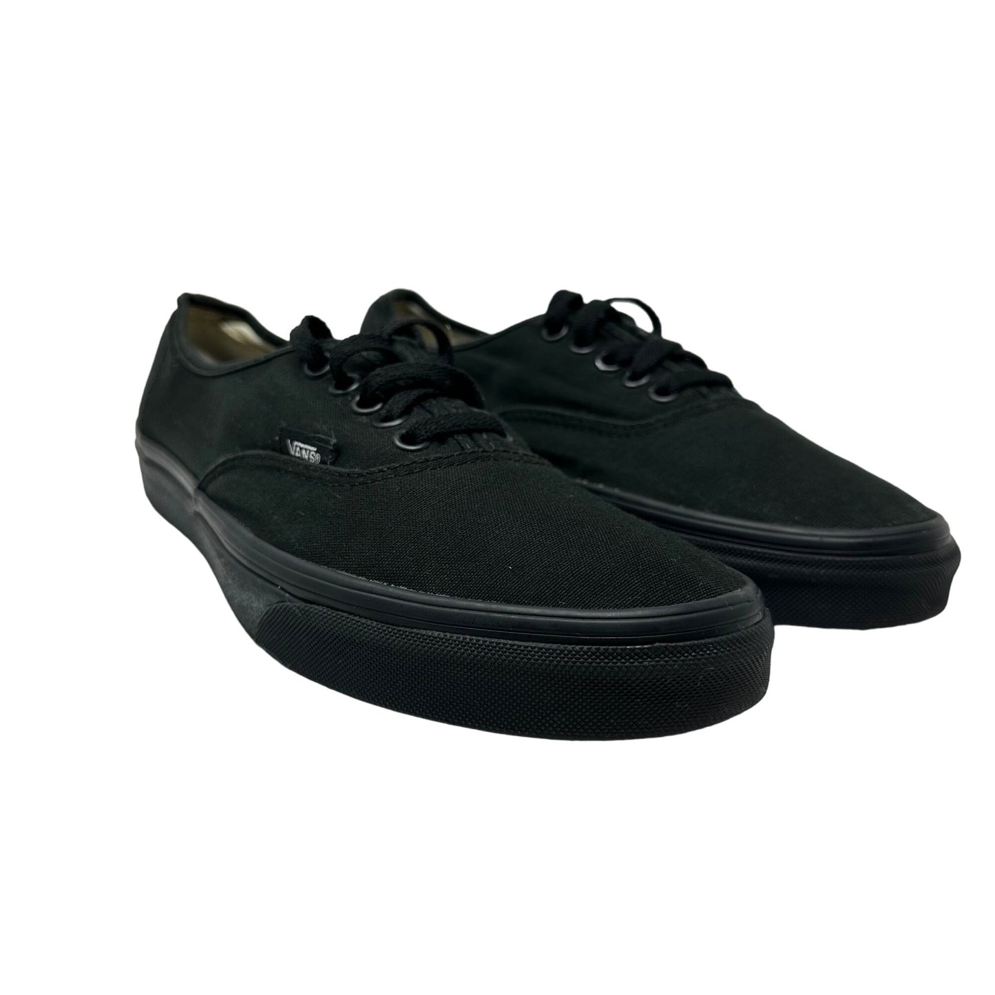 VANS Mens 9 Authentic Low Top Fashion Sneakers Black Low Top Shoes Casual 500714