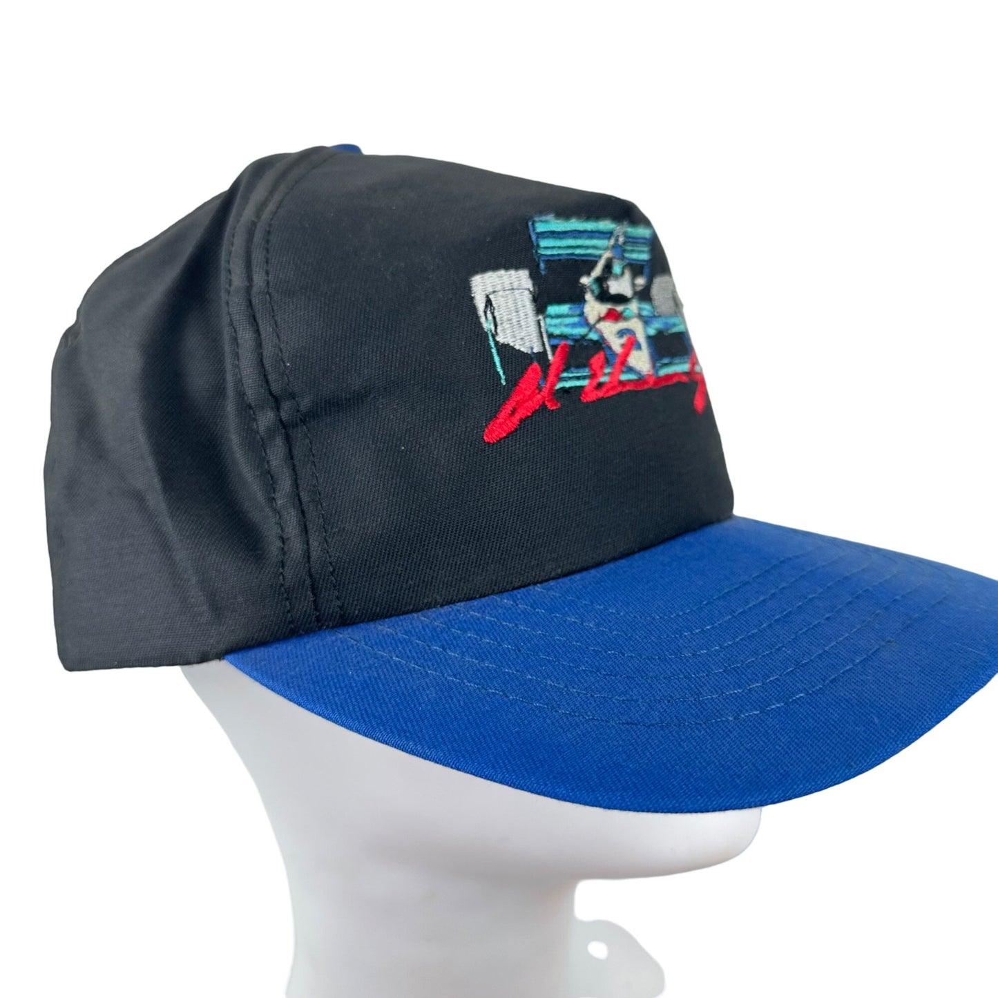 Vintage Snapback Baseball Hat Cap Al Unser Jr Valvoline Car Embroidered USA Made