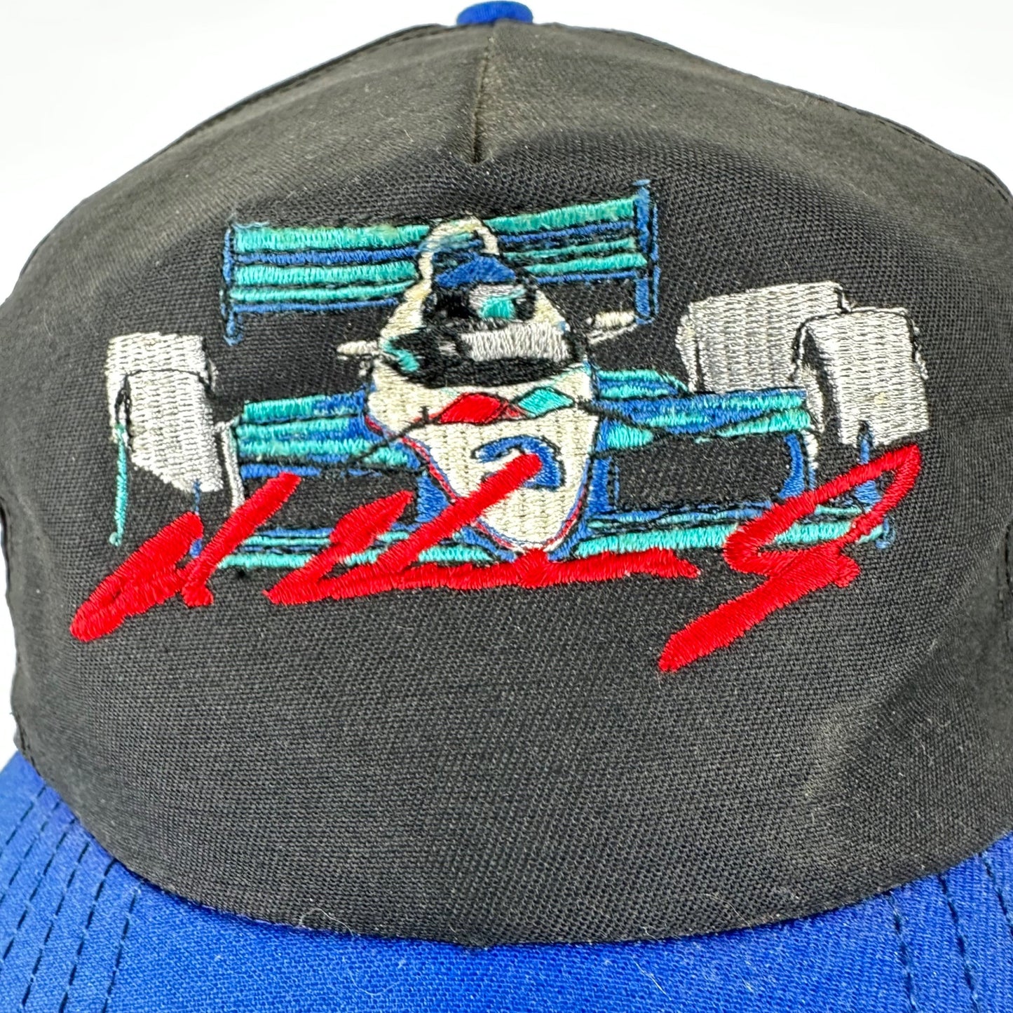 Vintage Snapback Baseball Hat Cap Al Unser Jr Valvoline Car Embroidered USA Made