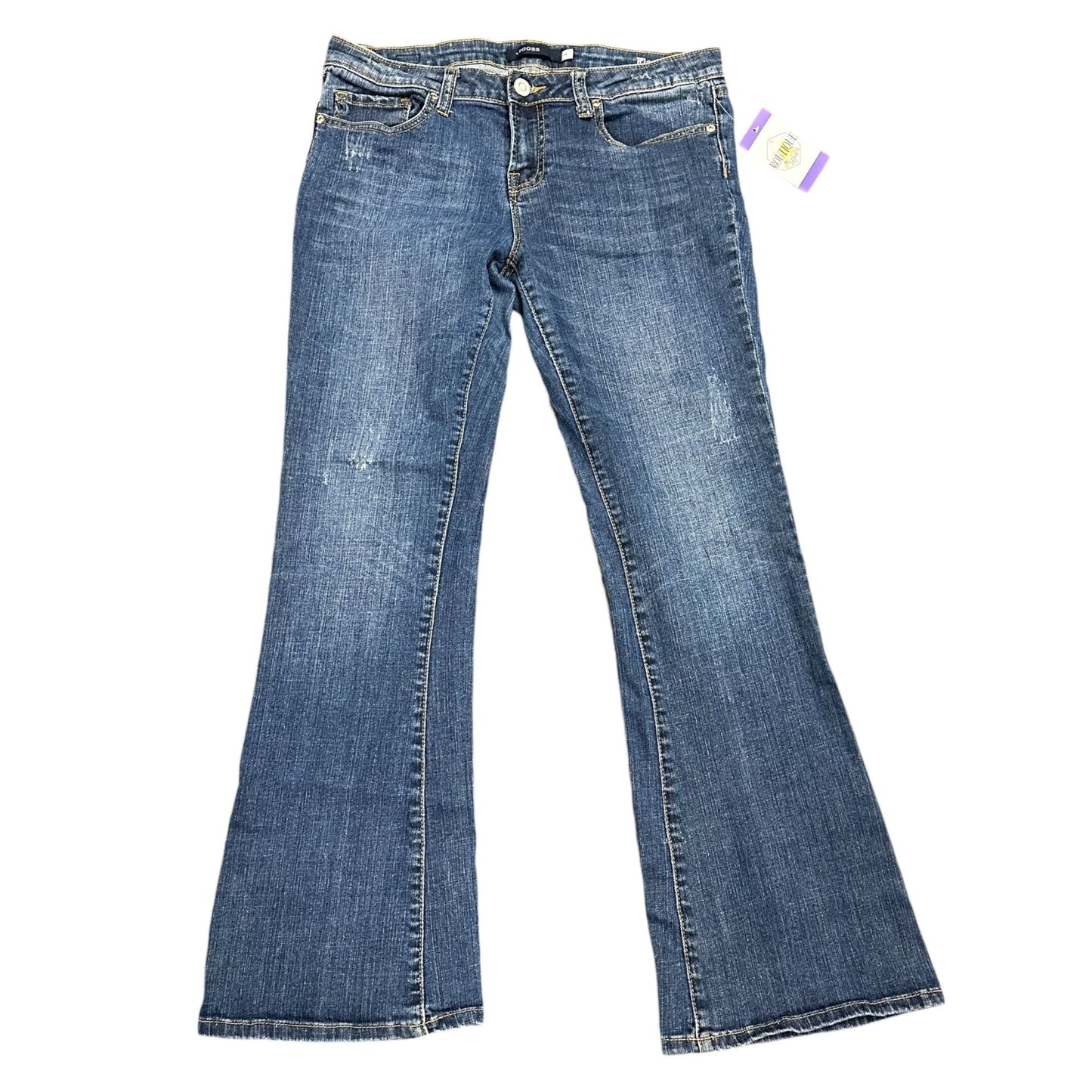 Vigoss Jeans Juniors 11 Flare Leg Distressed Stretch Y2K Normcore BOHO Cowgirl