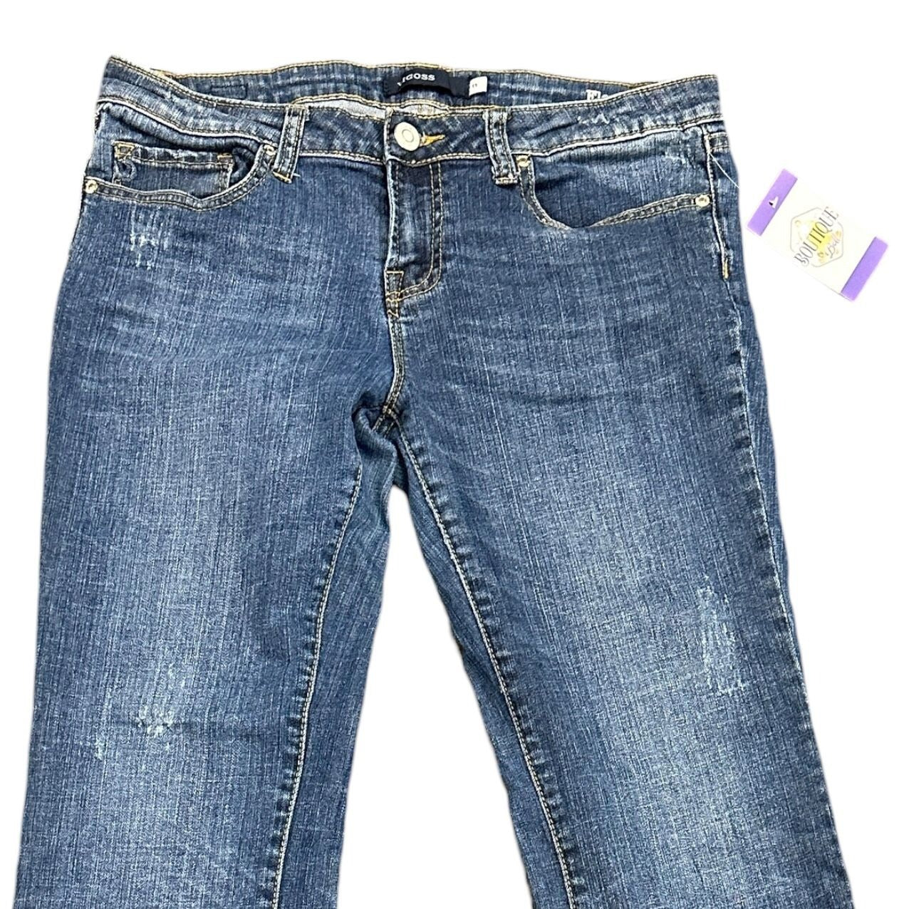Vigoss Jeans Juniors 11 Flare Leg Distressed Stretch Y2K Normcore BOHO Cowgirl