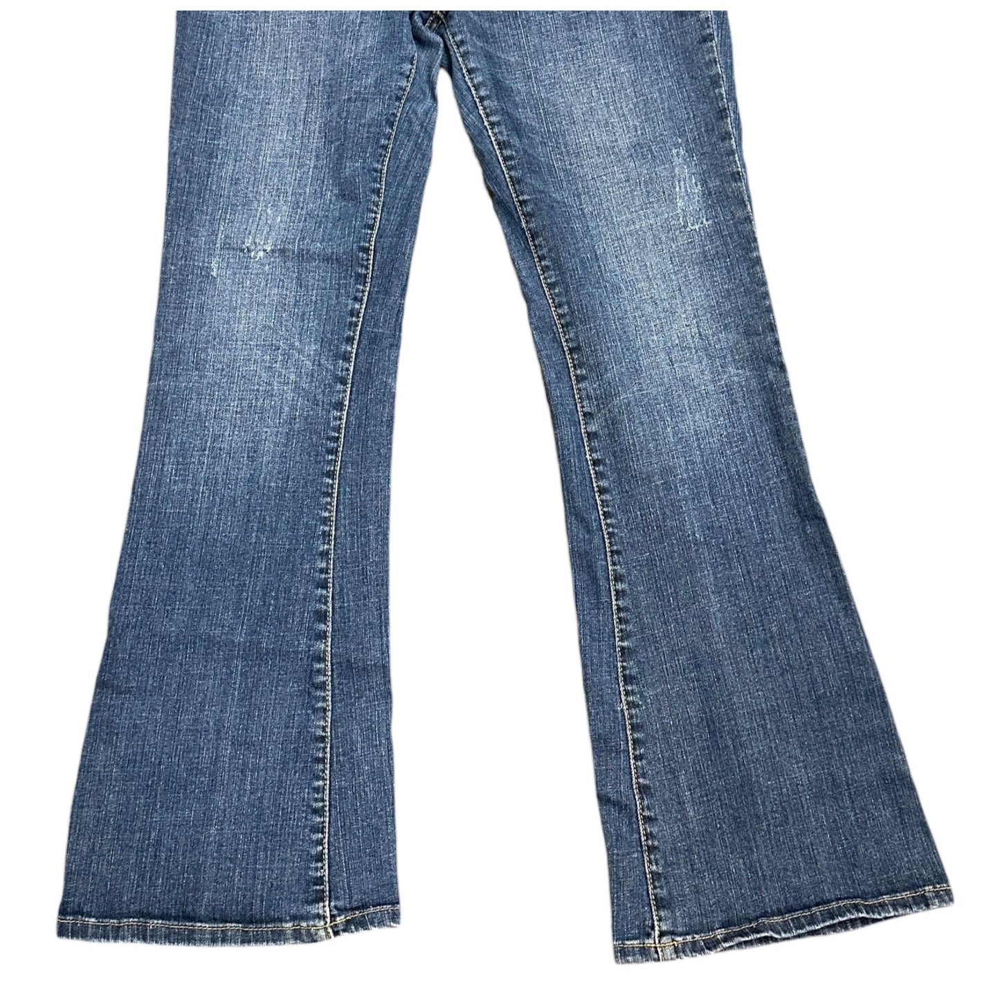 Vigoss Jeans Juniors 11 Flare Leg Distressed Stretch Y2K Normcore BOHO Cowgirl