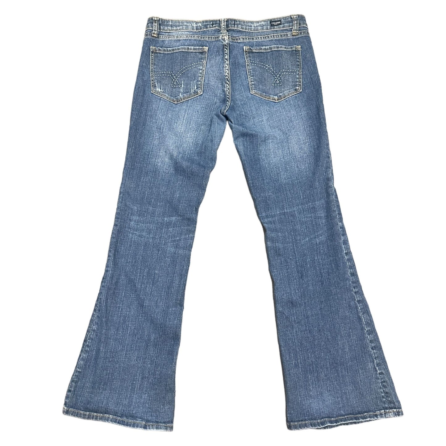 Vigoss Jeans Juniors 11 Flare Leg Distressed Stretch Y2K Normcore BOHO Cowgirl