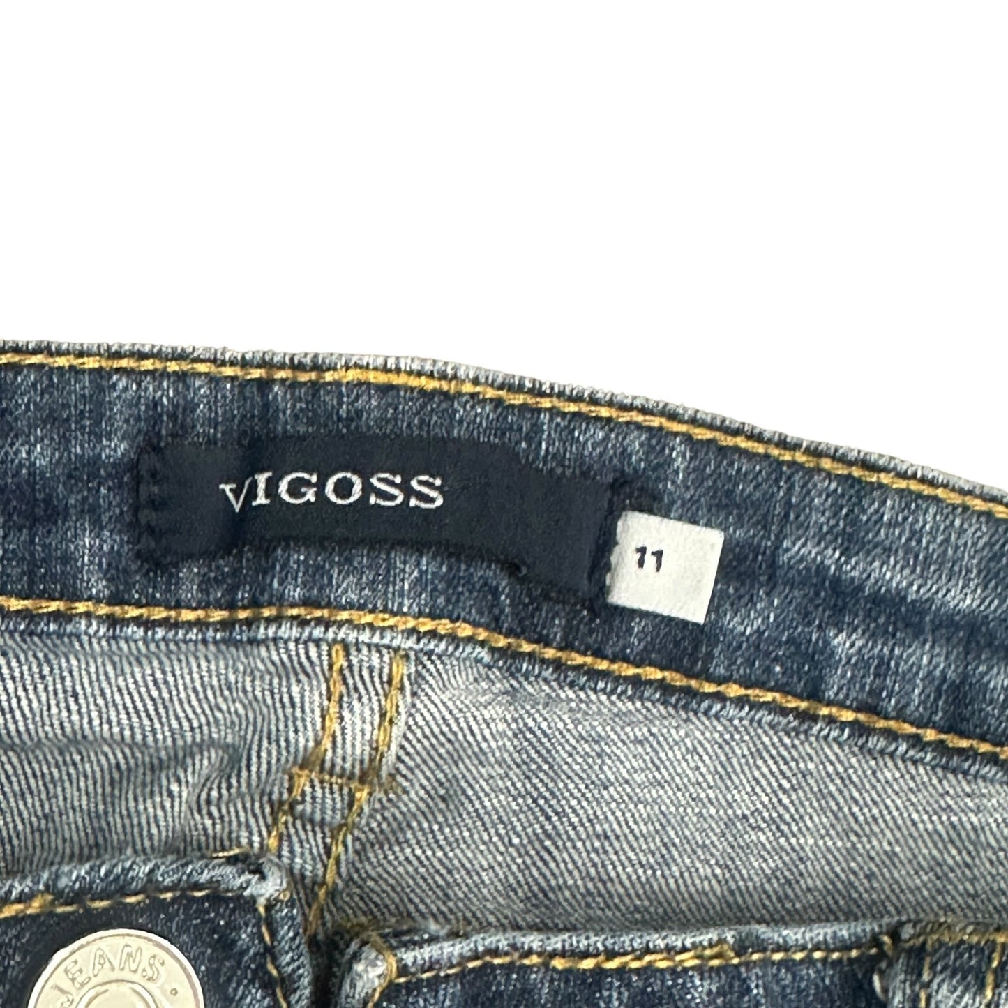Vigoss Jeans Juniors 11 Flare Leg Distressed Stretch Y2K Normcore BOHO Cowgirl