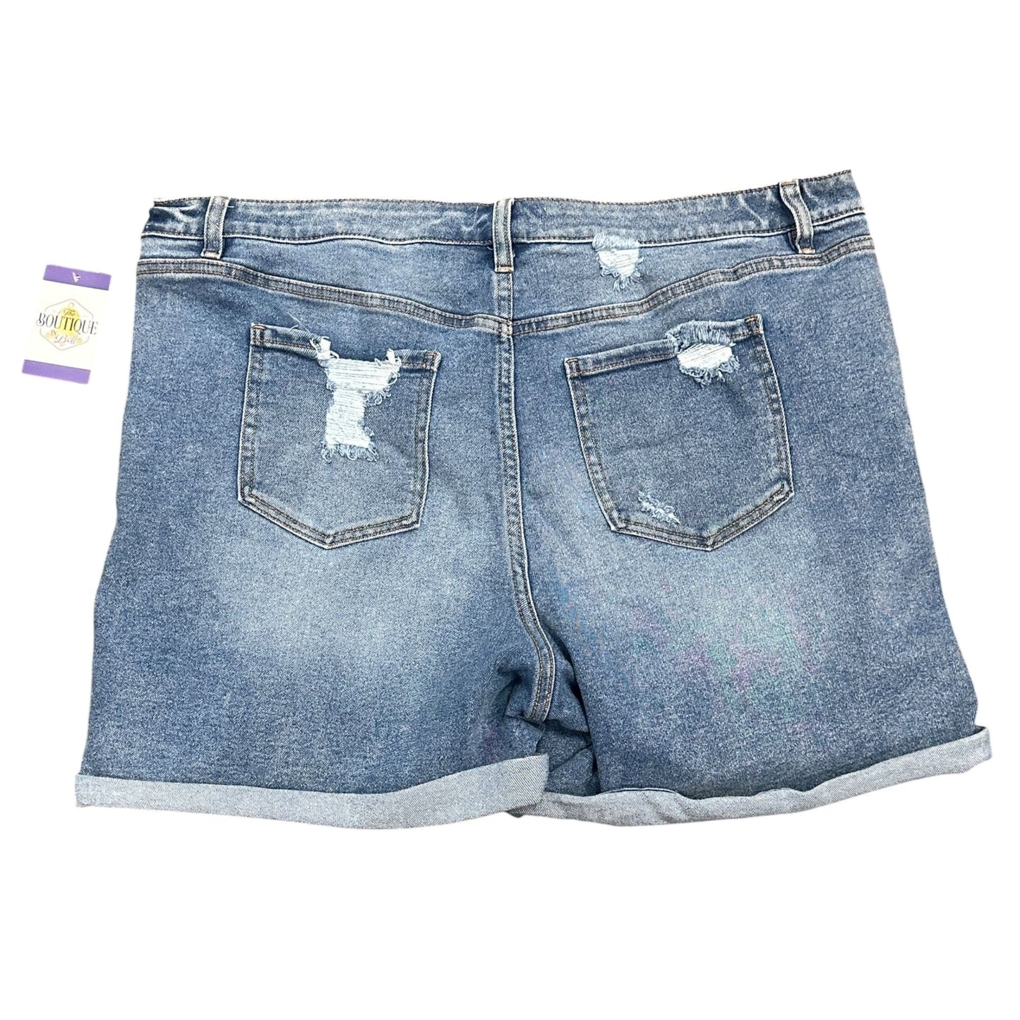 Lane Bryant Flex Magic Waistband Signature Fit Mid Rise Boyfriend Midi Short 20