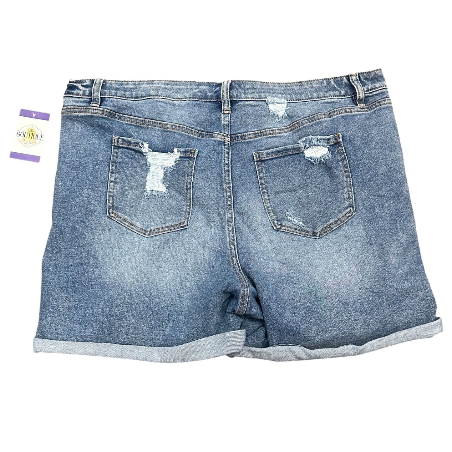 Lane Bryant Flex Magic Waistband Signature Fit Mid Rise Boyfriend Midi Short 20