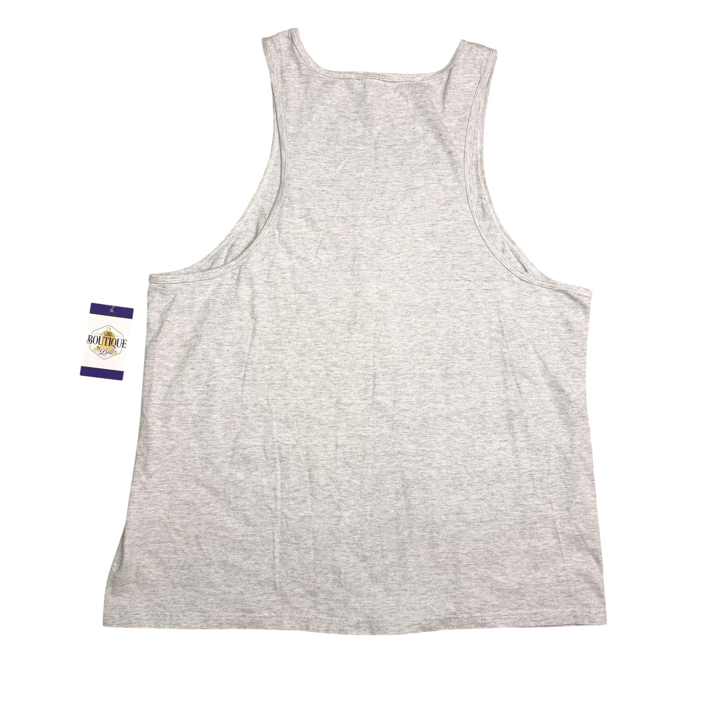 Vtg Disney Hakuna Matata Timon Graphic Embroidered Tank XL Gray Cotton USA Made