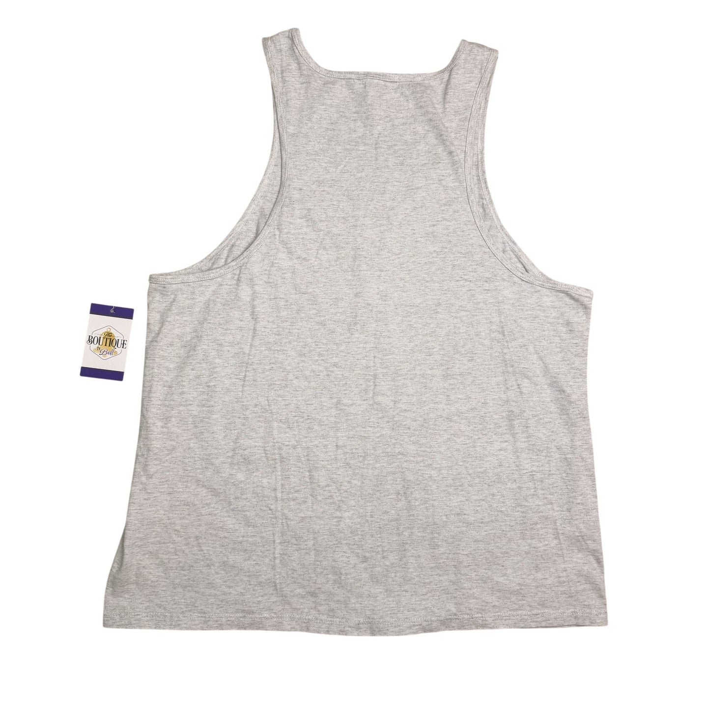 Vtg Disney Hakuna Matata Timon Graphic Embroidered Tank XL Gray Cotton USA Made