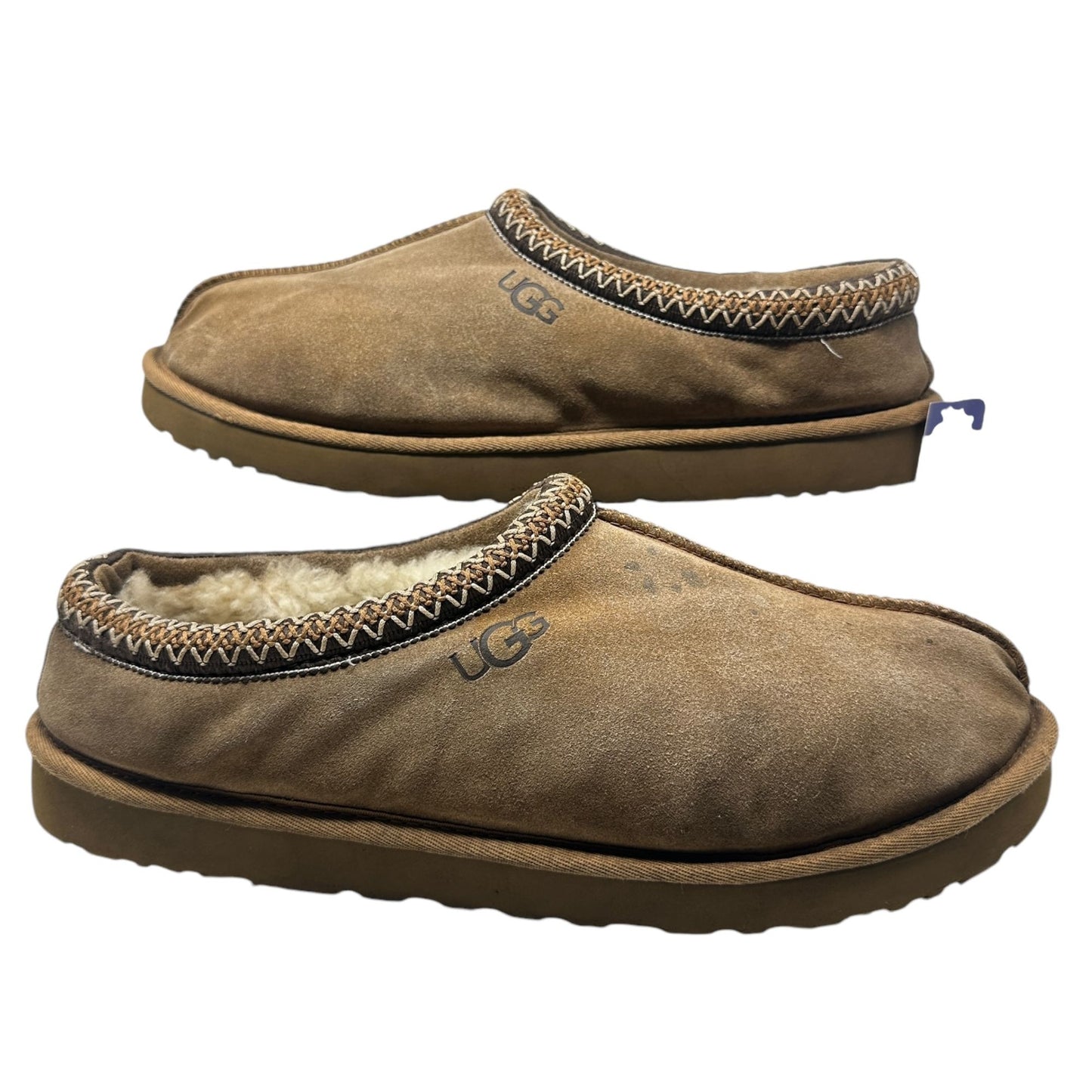 UGG Australia 5950 Tasman Size US 15 Suede Clogs Mens Slippers Chestnut