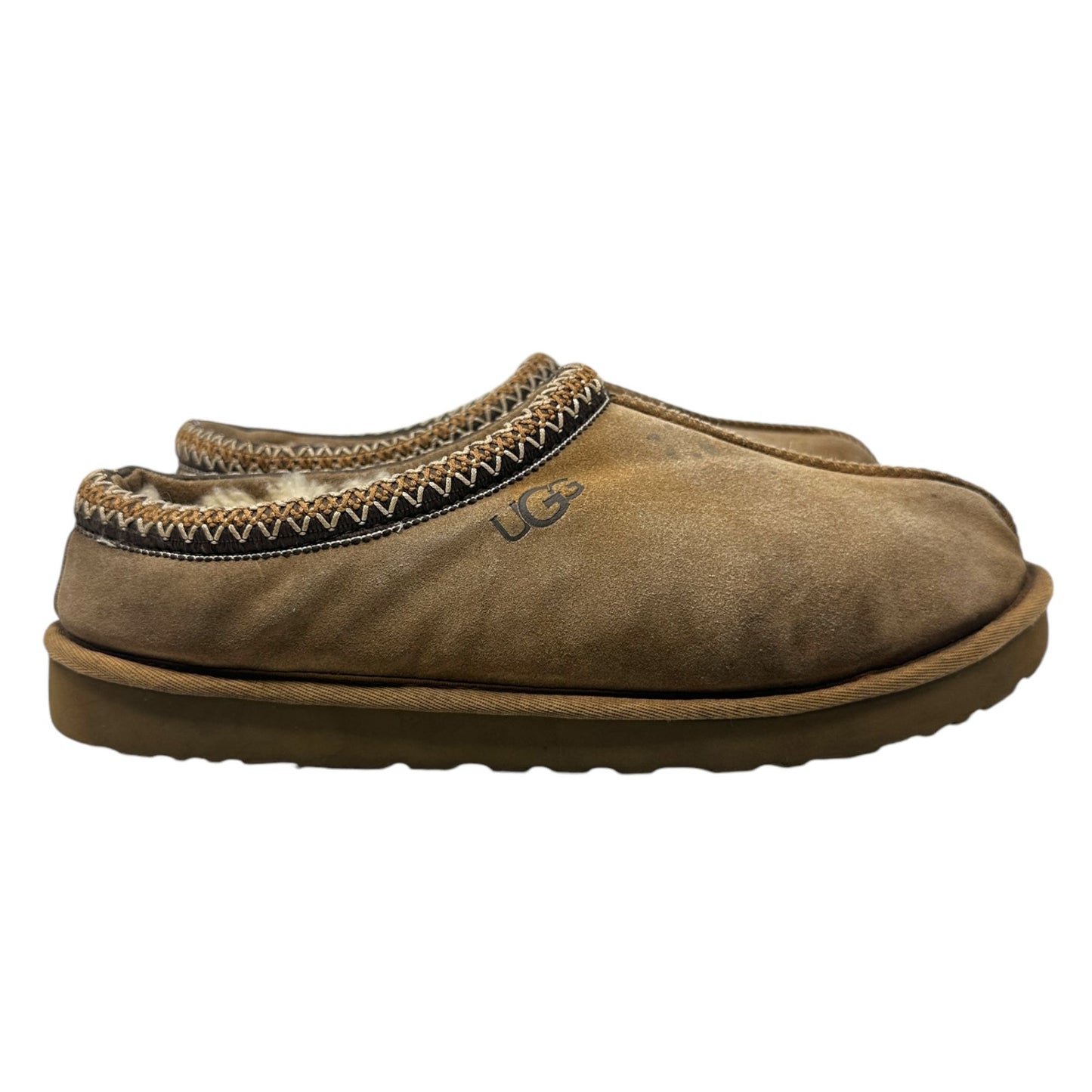 UGG Australia 5950 Tasman Size US 15 Suede Clogs Mens Slippers Chestnut